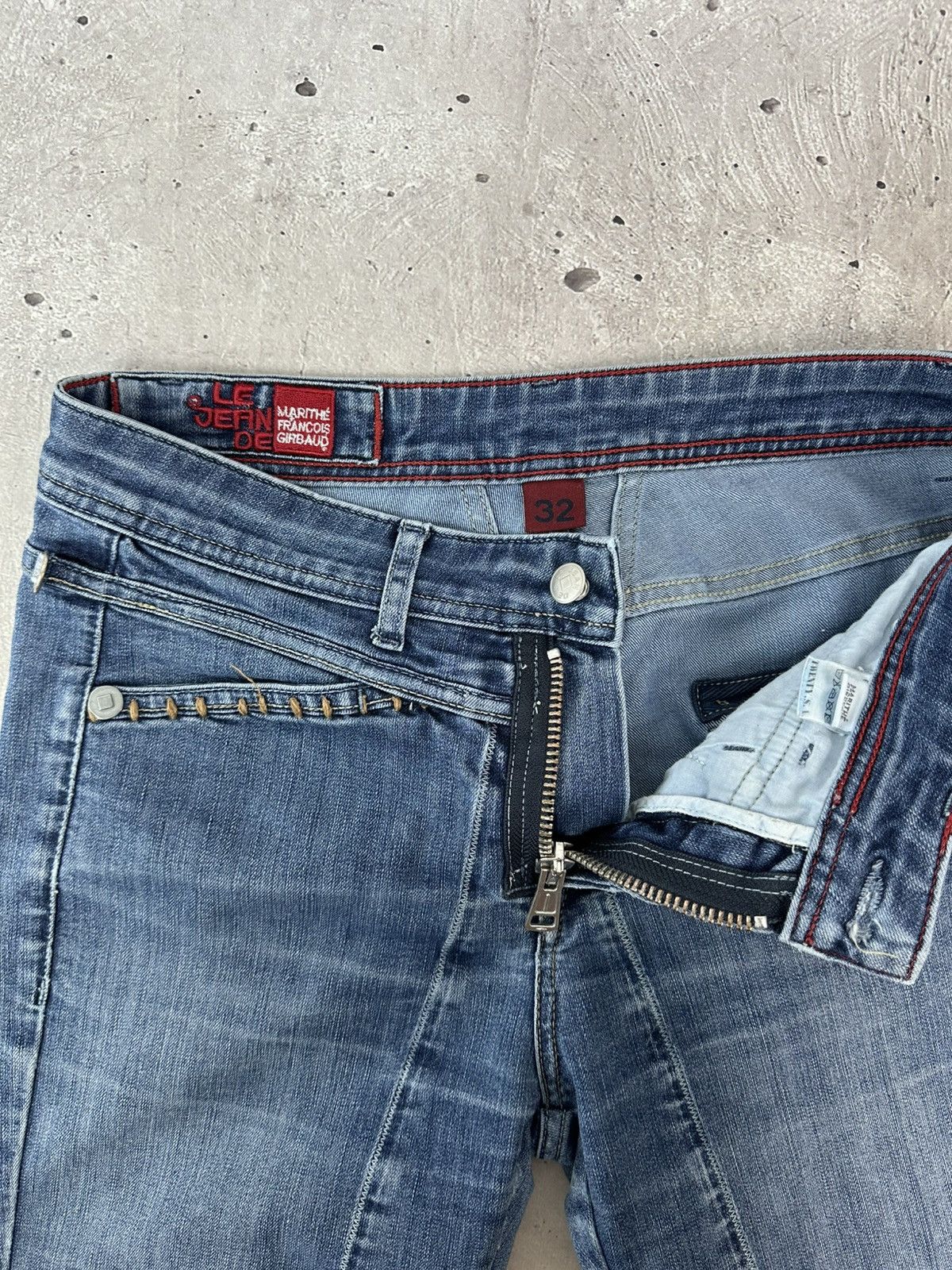 Marithe + Francois Girbaud Marithe Francois Girbaud Embroidered Metal Buttons Jeans Size 32" / US 10 / IT 46 - 10 Thumbnail