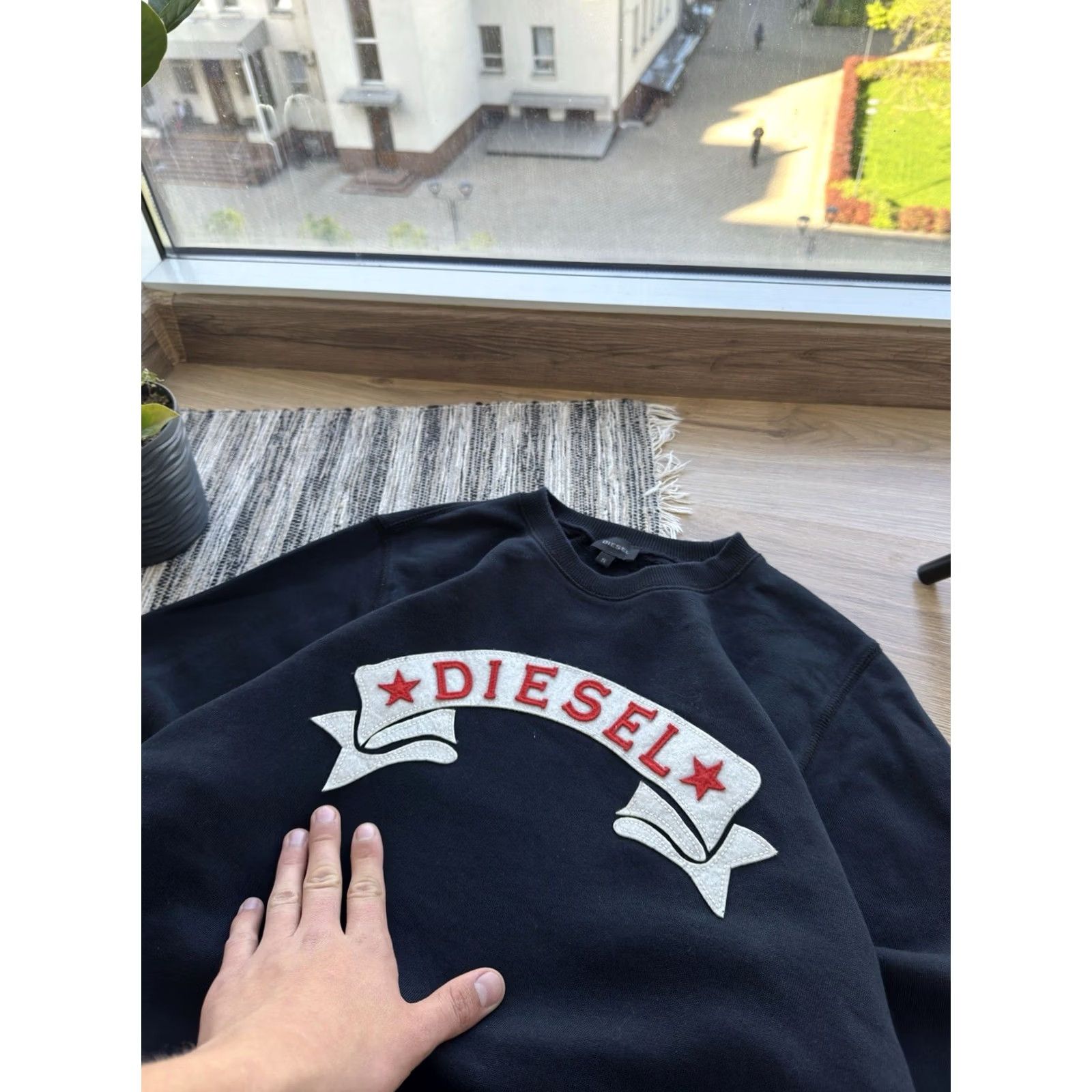 Diesel VINTAGE Diesel Sweatshirt Men S Darck Blue Logo 90s Retro Classic Punk Oversized Pullover Size US S / EU 44-46 / 1 - 4 Thumbnail