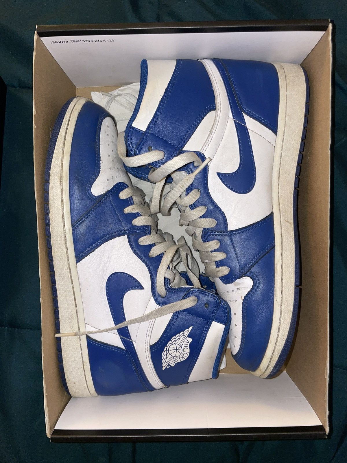 Jordan Brand × Nike Jordan 1 Storm Blue Size US 10.5 / EU 43-44 - 2 Thumbnail