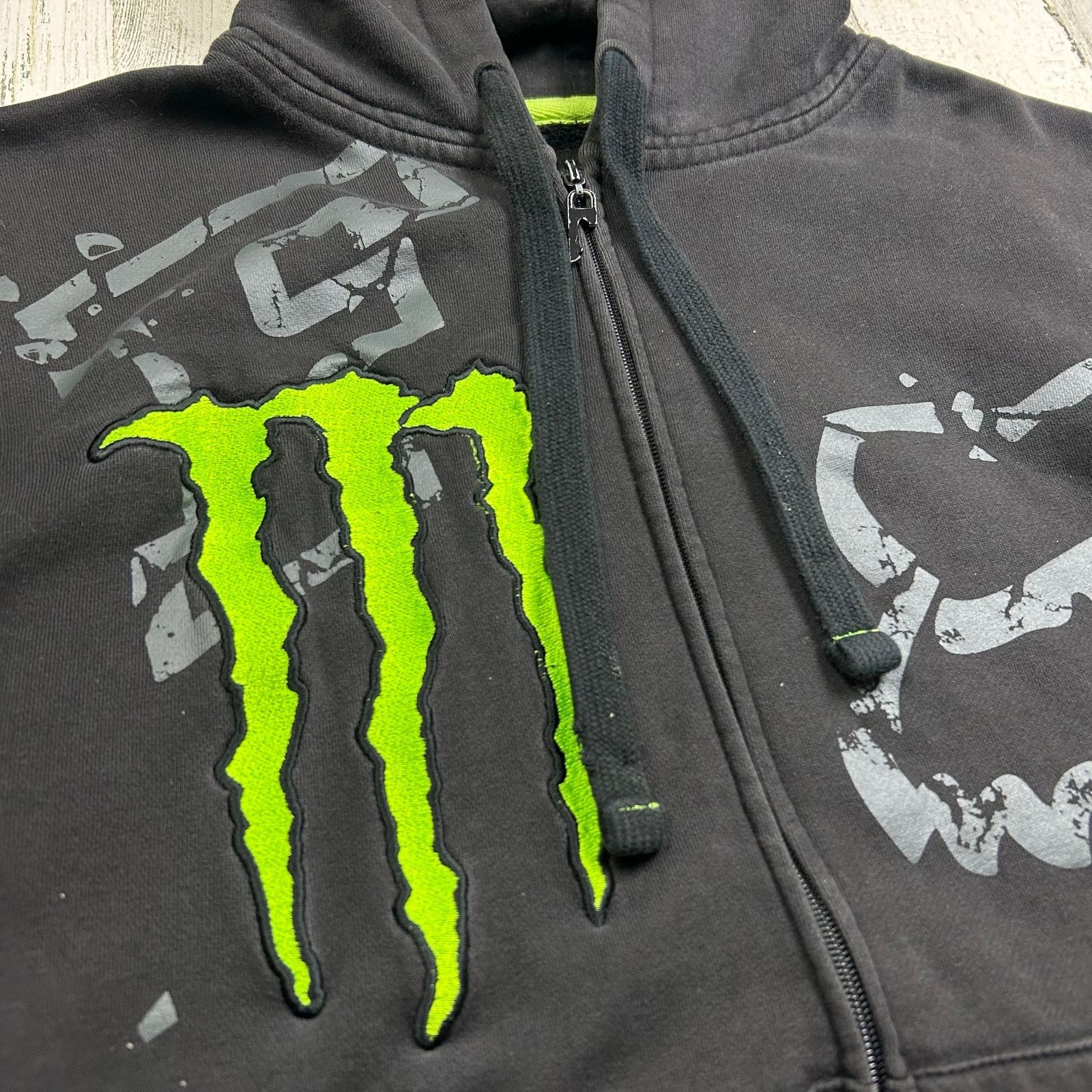 Fox Racing × Vintage Fox Racing Monster Energy Hoodie Ricky Carmichael Y2K Hoodie Size US M / EU 48-50 / 2 - 3 Thumbnail