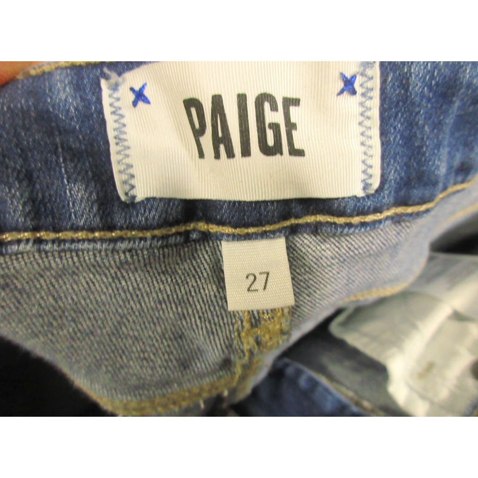 Paige VINTAGE Paige Skinny Jeans 27x29 Stretch Denim Low Rise Skyline Ankle Peg EUC Size 27" / US 4 / IT 40 - 5 Thumbnail