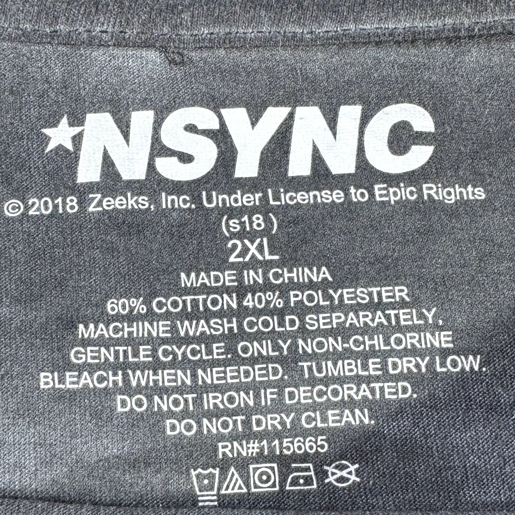 Vintage NSYNC Shirt Mens 2XL Black Graphic Band Tee 2018 Boy Band Concert Tour Music Size US XXL / EU 58 / 5 - 5 Thumbnail