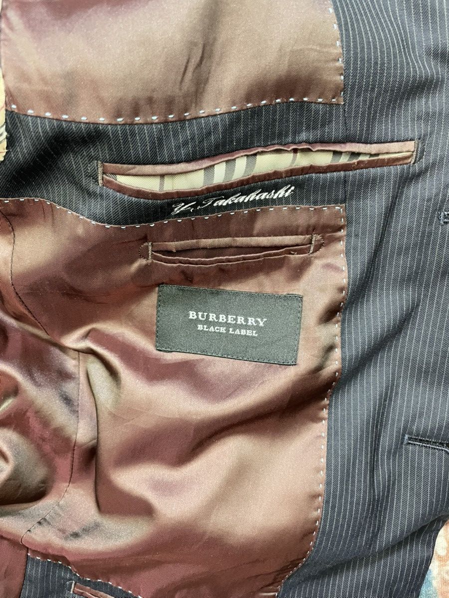 Burberry Burberry Black Label Pinstripes Blazers Size 40L - 14 Thumbnail
