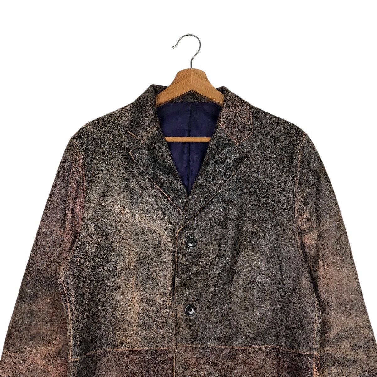 Hysteric Glamour 📌Vintage Chore Worker Leather Jacket Button Tornado Mart Size US M / EU 48-50 / 2 - 4 Thumbnail