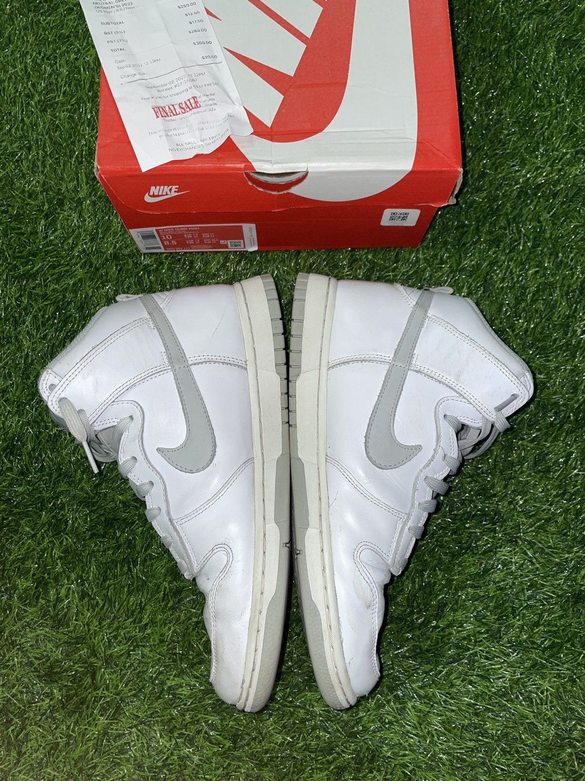 Nike Nike Dunk High Platinum Size 8.5 Men 10 Women Size US 8.5 / EU 41-42 - 4 Thumbnail