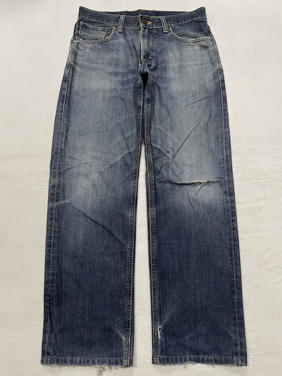 Edwin Vintage Edwin 503 Japanese Brand Distressed Mudwash Faded Size US 33 - 1 Thumbnail
