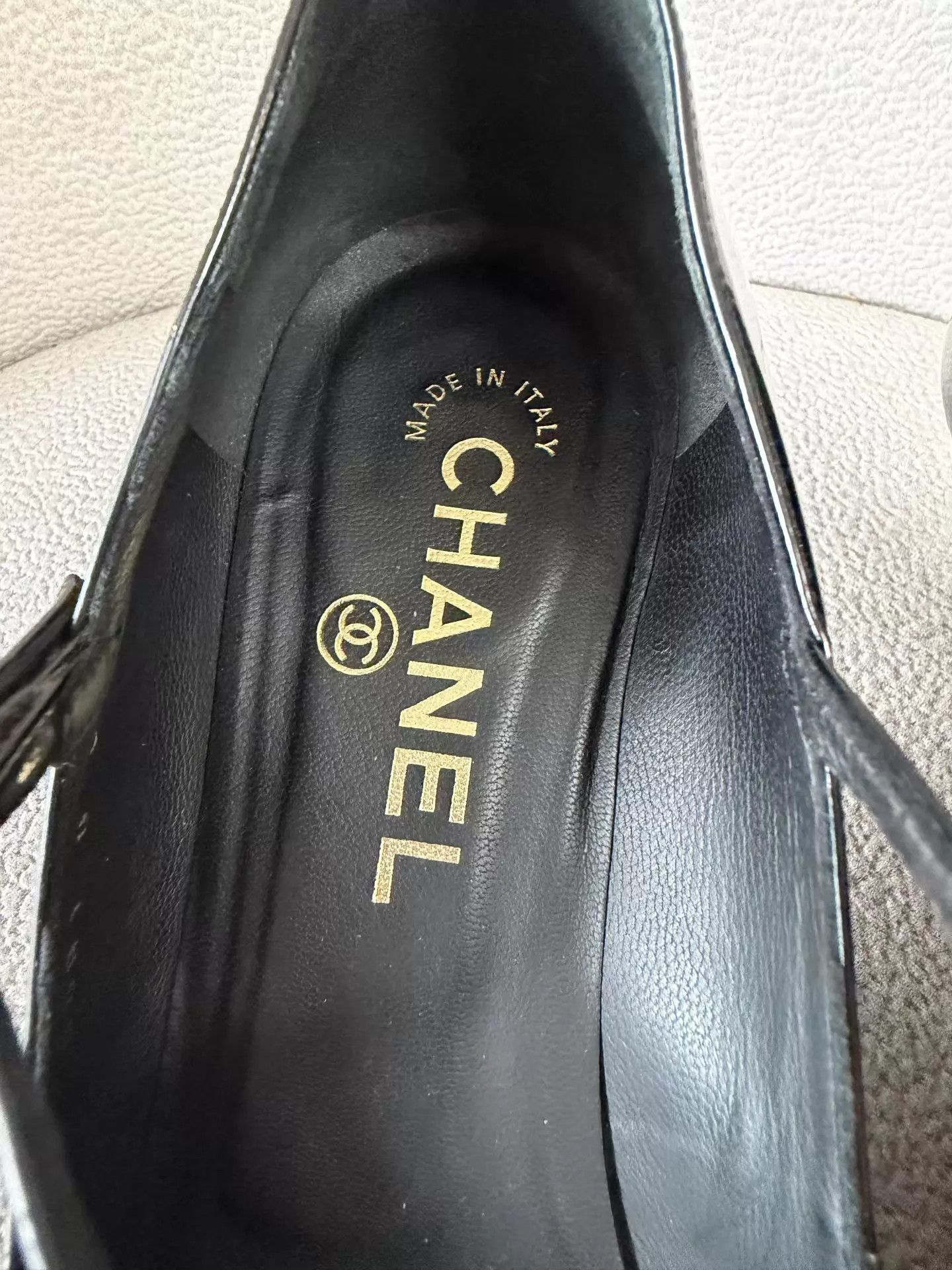 Chanel Chanel 23C Mary Jane Black Gold 99 New 37 Size US 6.5 / IT 36.5 - 4 Thumbnail