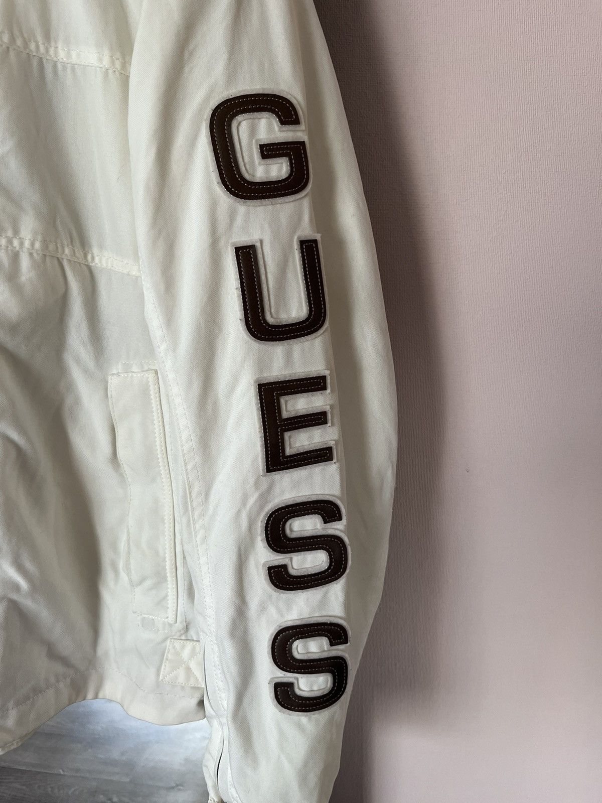 Guess Vintage Guess Super Bikes Big Logo Biker Jacket Size US L / EU 52-54 / 3 - 4 Thumbnail