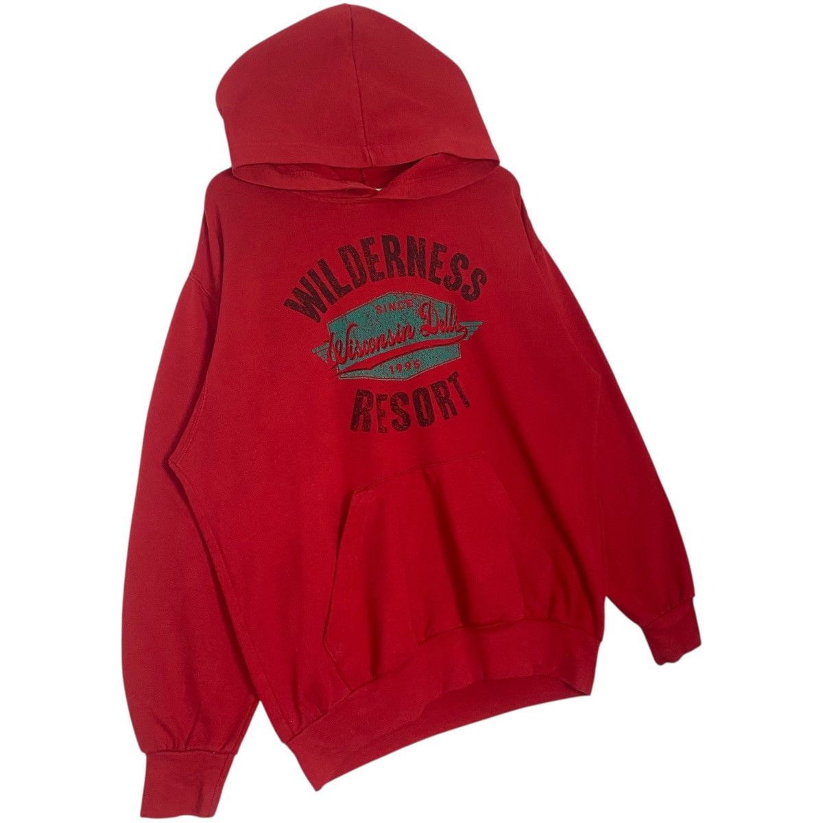 Vintage Vintage Mv Sport Red Hoodie Sweater Pullover Jumper Size L Size US L / EU 52-54 / 3 - 3 Thumbnail