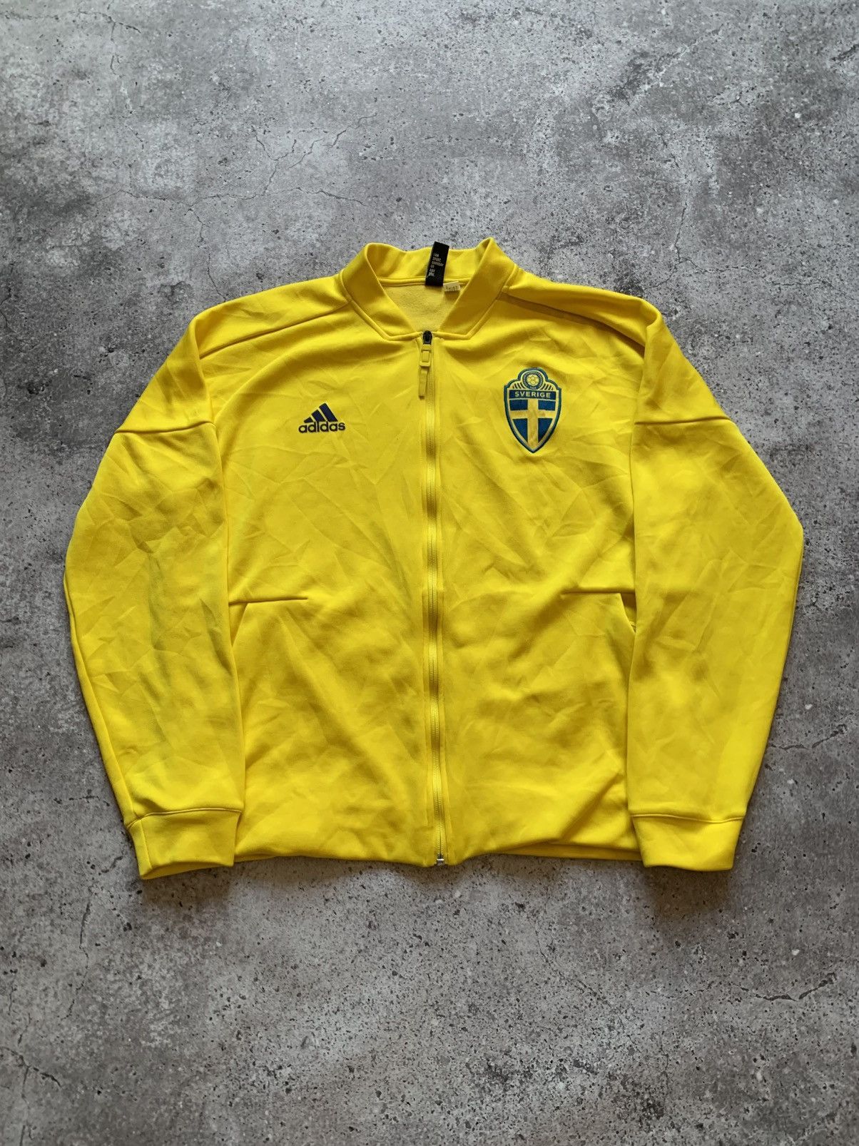 Adidas 🔥ADIDAS SWEDEN 2018 TRACK TOP BLOCKCORE JACKET Size US XL / EU 56 / 4 - 2 Thumbnail