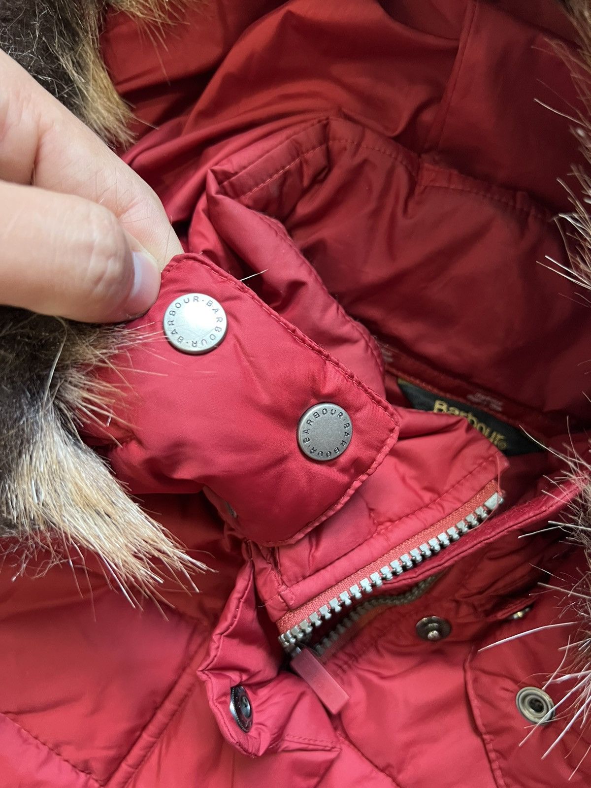 Barbour Barbour Red Down Jacket Womens Puffer Winter Size M / US 6-8 / IT 42-44 - 7 Thumbnail