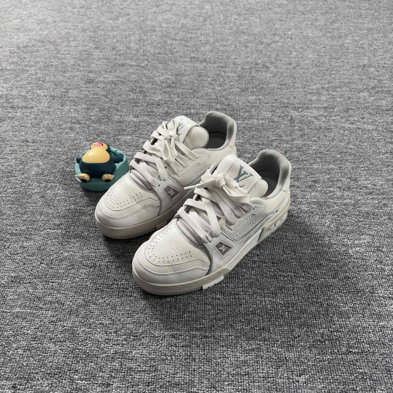 Louis Vuitton Trainer White Low-Top Fashion Sneakers 0089