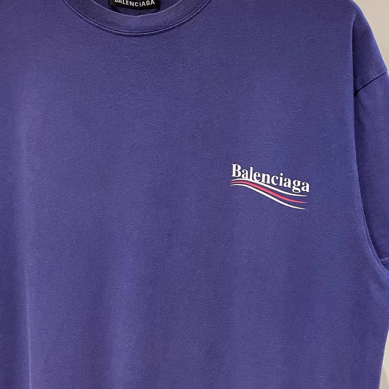 Balenciaga Balenciaga Purple Coke Logo Short Sleeve T-shirt K28 Size US XXS / EU 40 - 4 Thumbnail