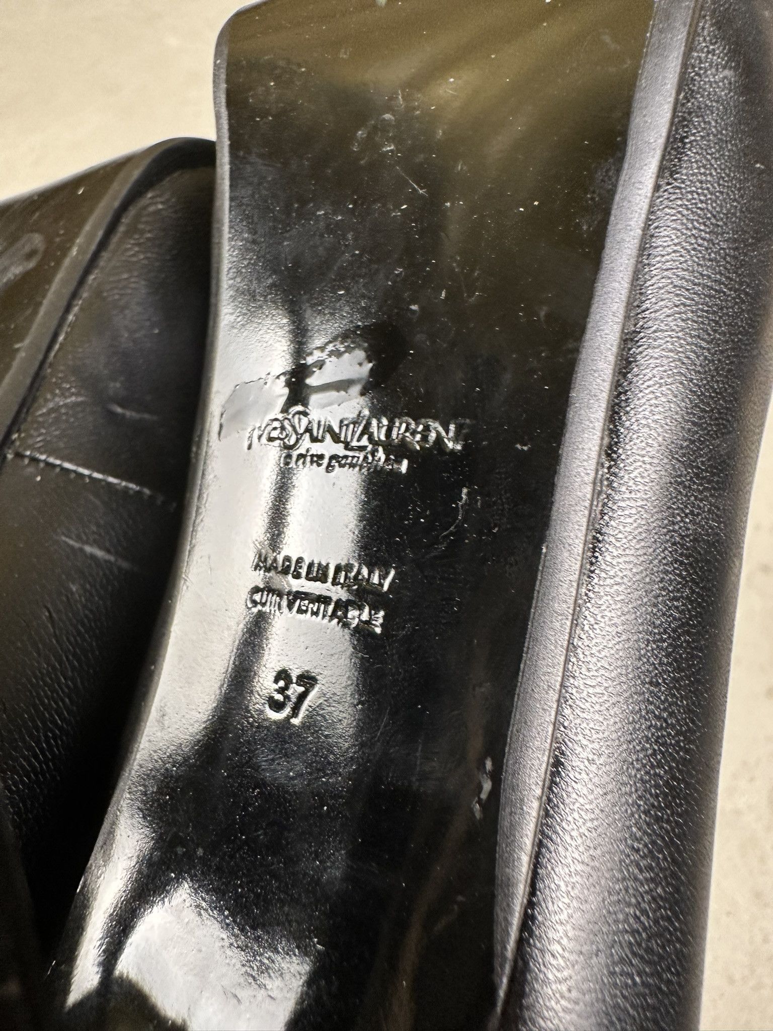 Yves Saint Laurent YSL Yves Saint Laurent Leather Heels Boots Size US 6.5 / IT 36.5 - 11 Thumbnail