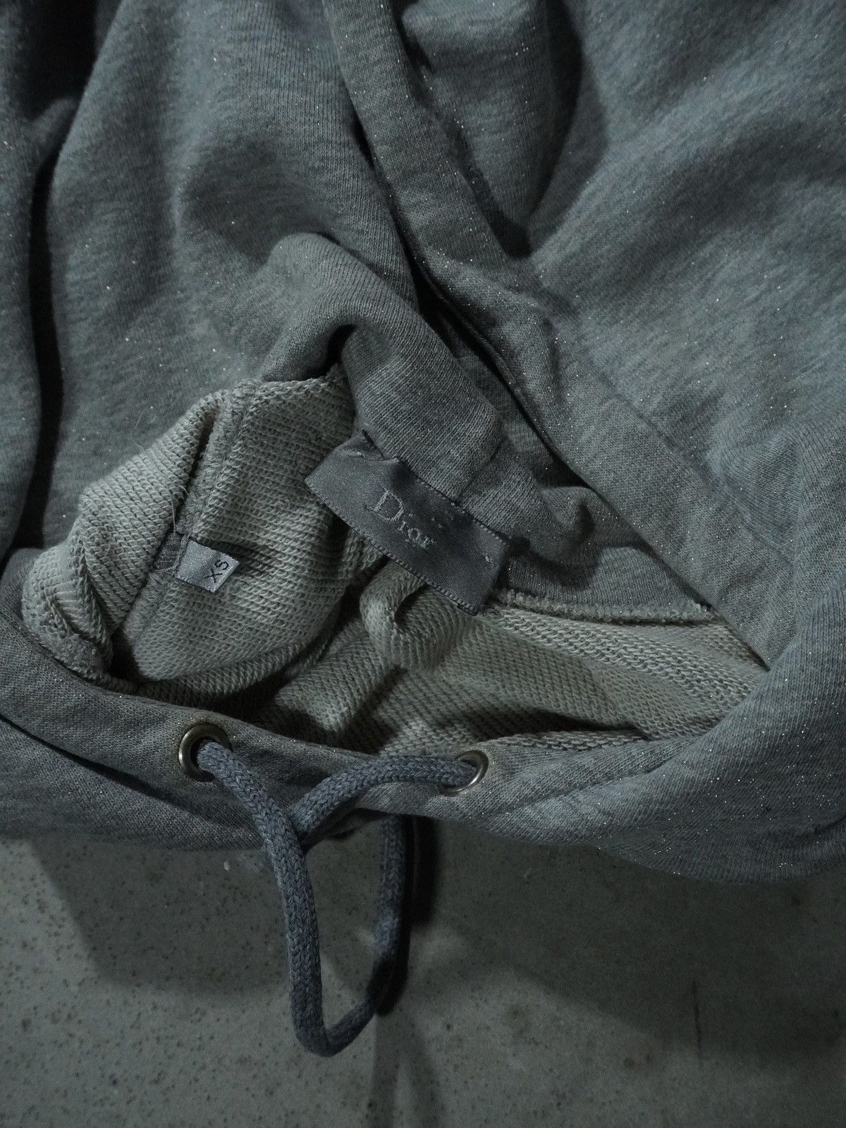 Dior Dior AW06 “These Gray Days” Glitter Hoodie by Hedi Slimane