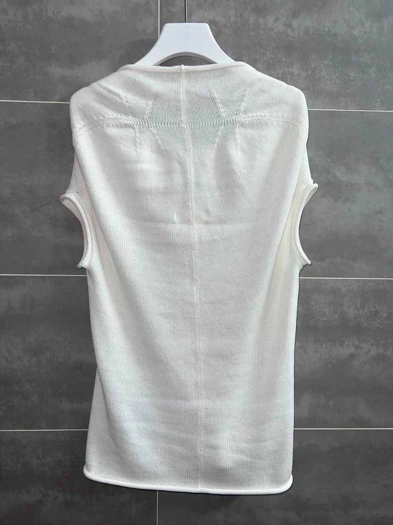 Yohji Yamamoto Yohji Yamamoto size 3 White knit top vest 2506-Nextarrow Size M / US 6-8 / IT 42-44 - 8 Thumbnail
