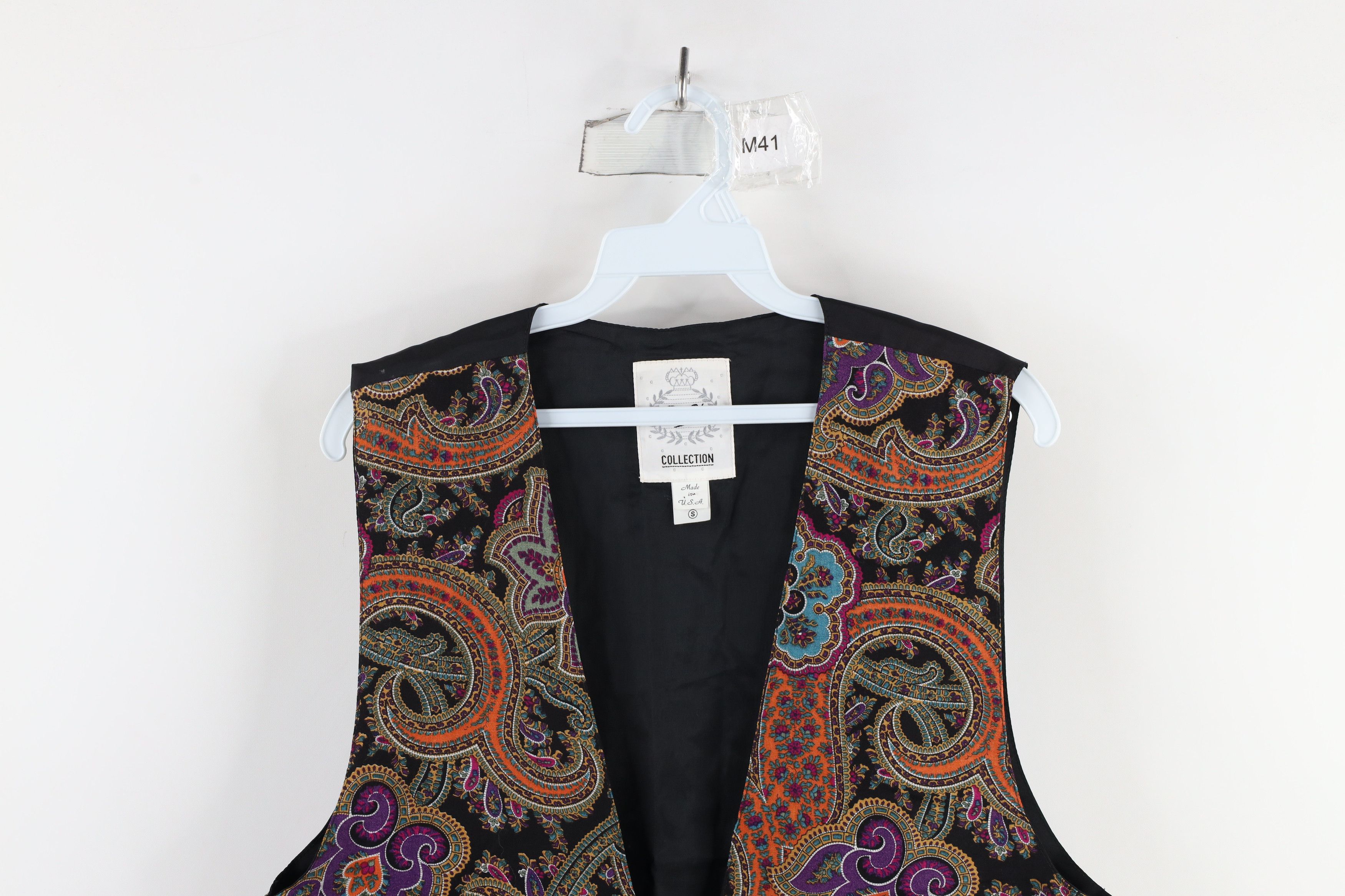 Vintage Vintage 90s Streetwear Paisley Buckle Back Suit Vest USA Size US S / EU 44-46 / 1 - 2 Thumbnail