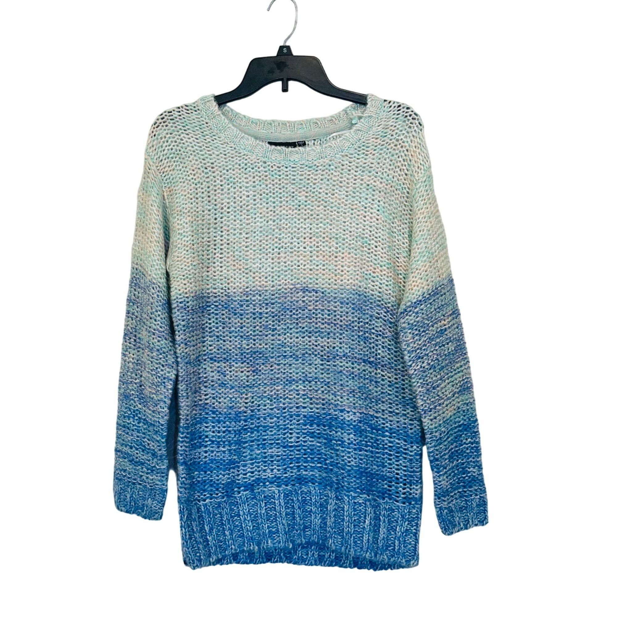 Other ✨Ultra Flirt Womens Sz L Long Sleeve Knit Sweater Blue Ombre Size L / US 10 / IT 46 - 1 Thumbnail