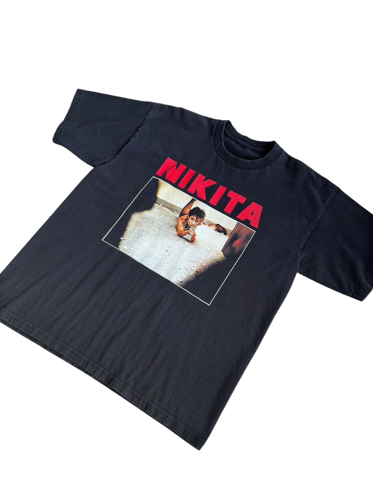 Other RARE Vintage 90s Nikita Film Tee Shirt Size US XL / EU 56 / 4 - 3 Thumbnail