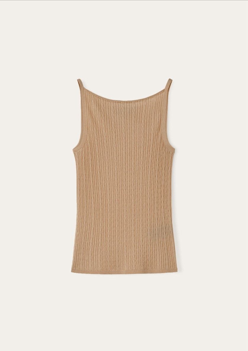 Loro Piana o1srvl11e1125 FAO2880 Rimella Tank Top in Brown Size XS / US 0-2 / IT 36-38 - 2 Thumbnail