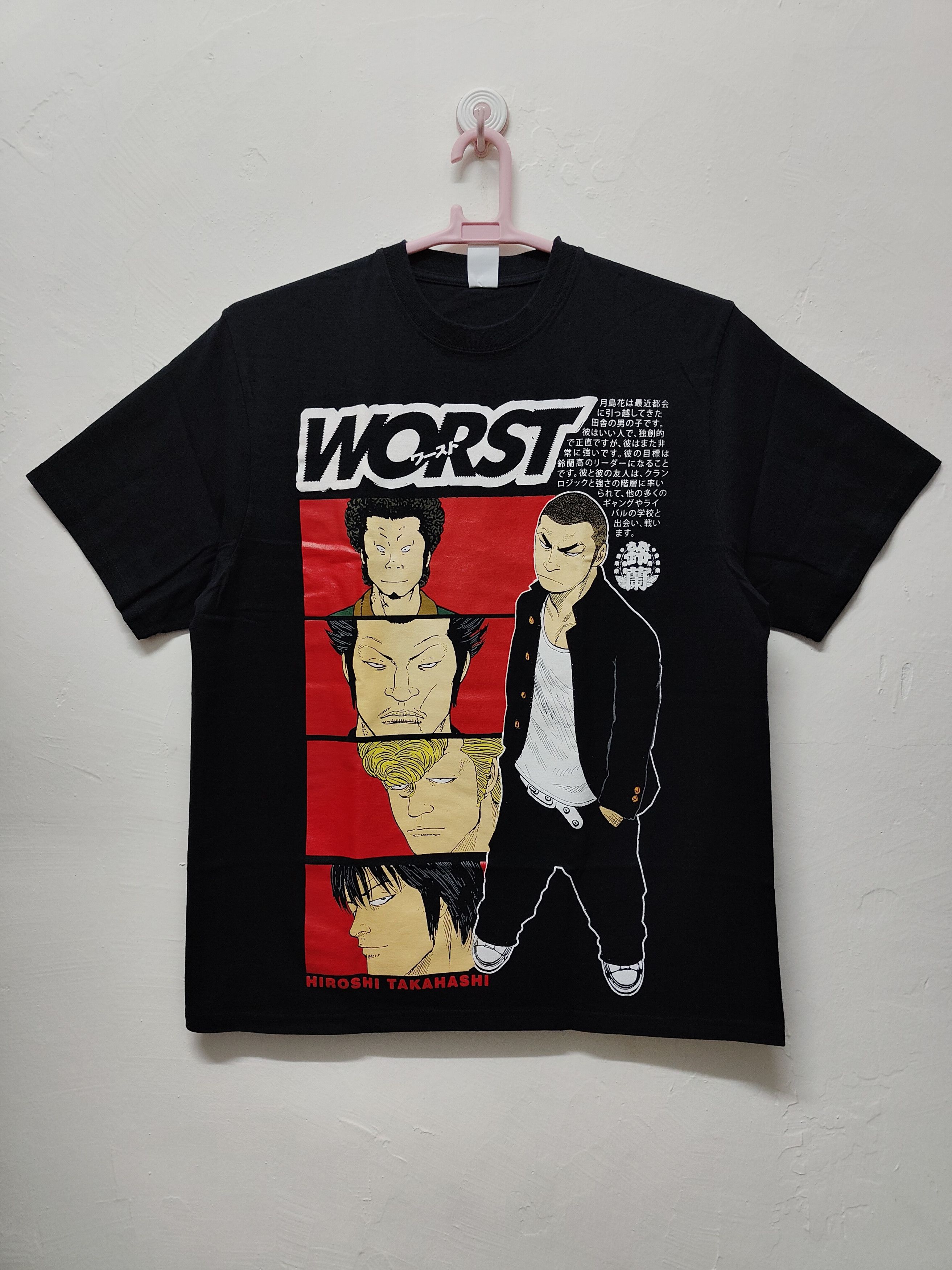 image of Anima Worst Hana Tsukishima T-Shirt in Black, Men's (Size XL)