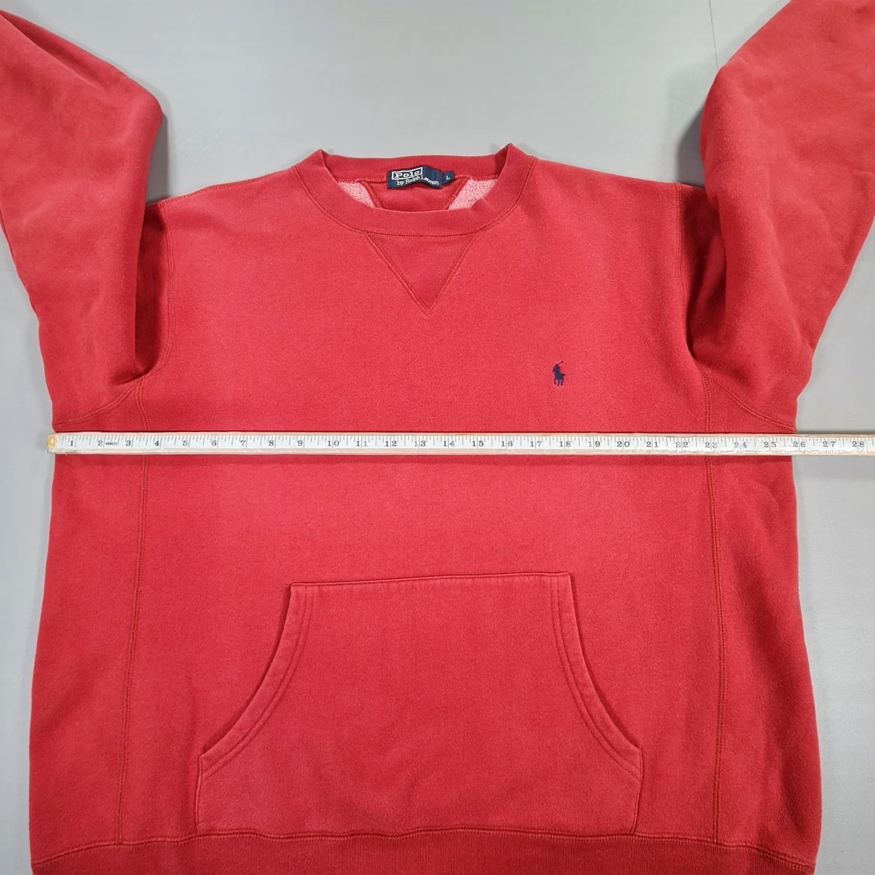 Polo Ralph Lauren Polo Ralph Lauren Sweatshirt Mens Large Red Fleece Crew Sweater Pullover Size US L / EU 52-54 / 3 - 5 Thumbnail