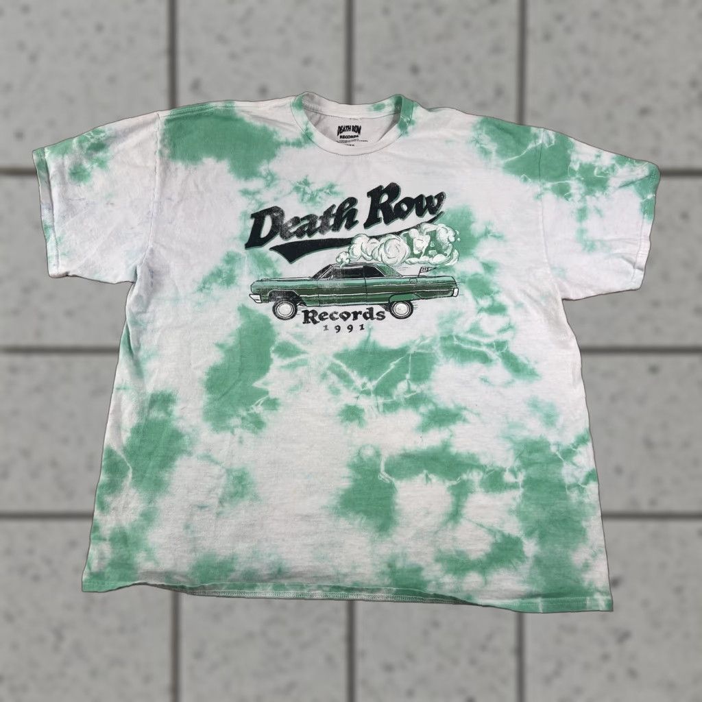 Vintage Death Row Records T-Shirt 2022 Tie Dye Shirt XL Men White Music Shirt Size US XL / EU 56 / 4 - 1 Thumbnail