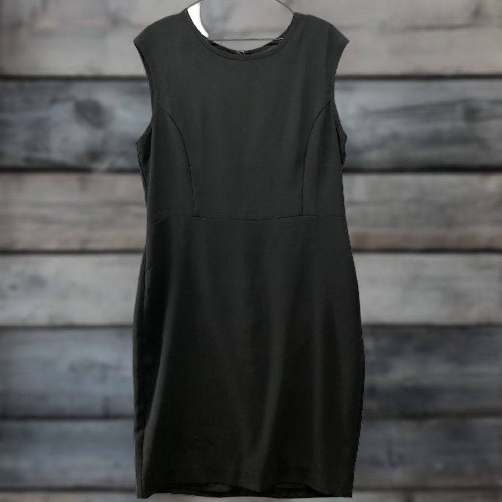Banana Republic Banana Republic Sleeveless Sheath Dress Size 14 Black Back Slit Career Office Dress Women Formal Workwear Shoptivity Size XL / US 12-14 / IT 48-50 - 1 Thumbnail