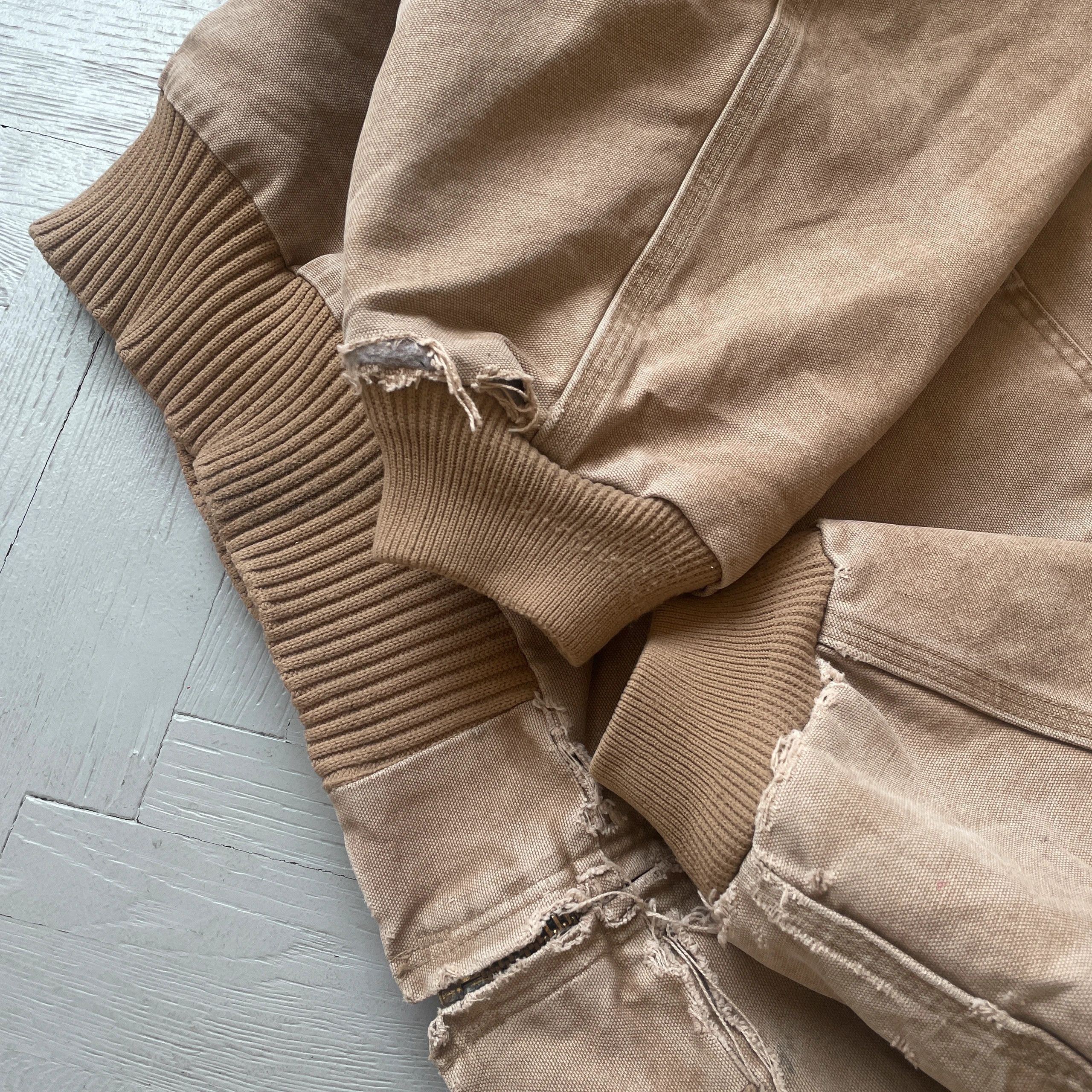 Carhartt Vintage Thrashed Carhartt Active Work Jacket Oversized Size US XXL / EU 58 / 5 - 6 Thumbnail