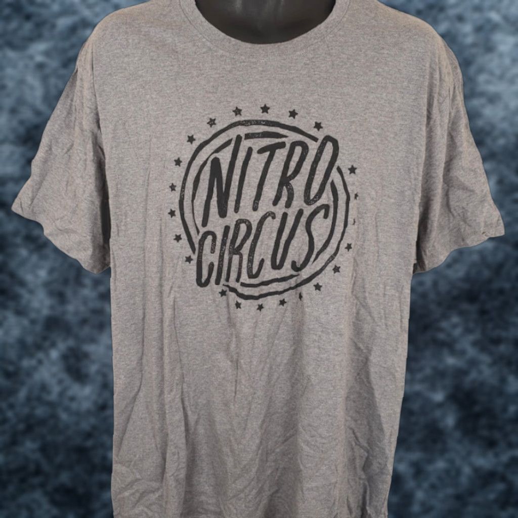 Vintage Nitro Circus T Shirt Mens 2XL Gray Action Sports BMX Motocross Racing Shirt Mens Size US XXL / EU 58 / 5 - 1 Thumbnail
