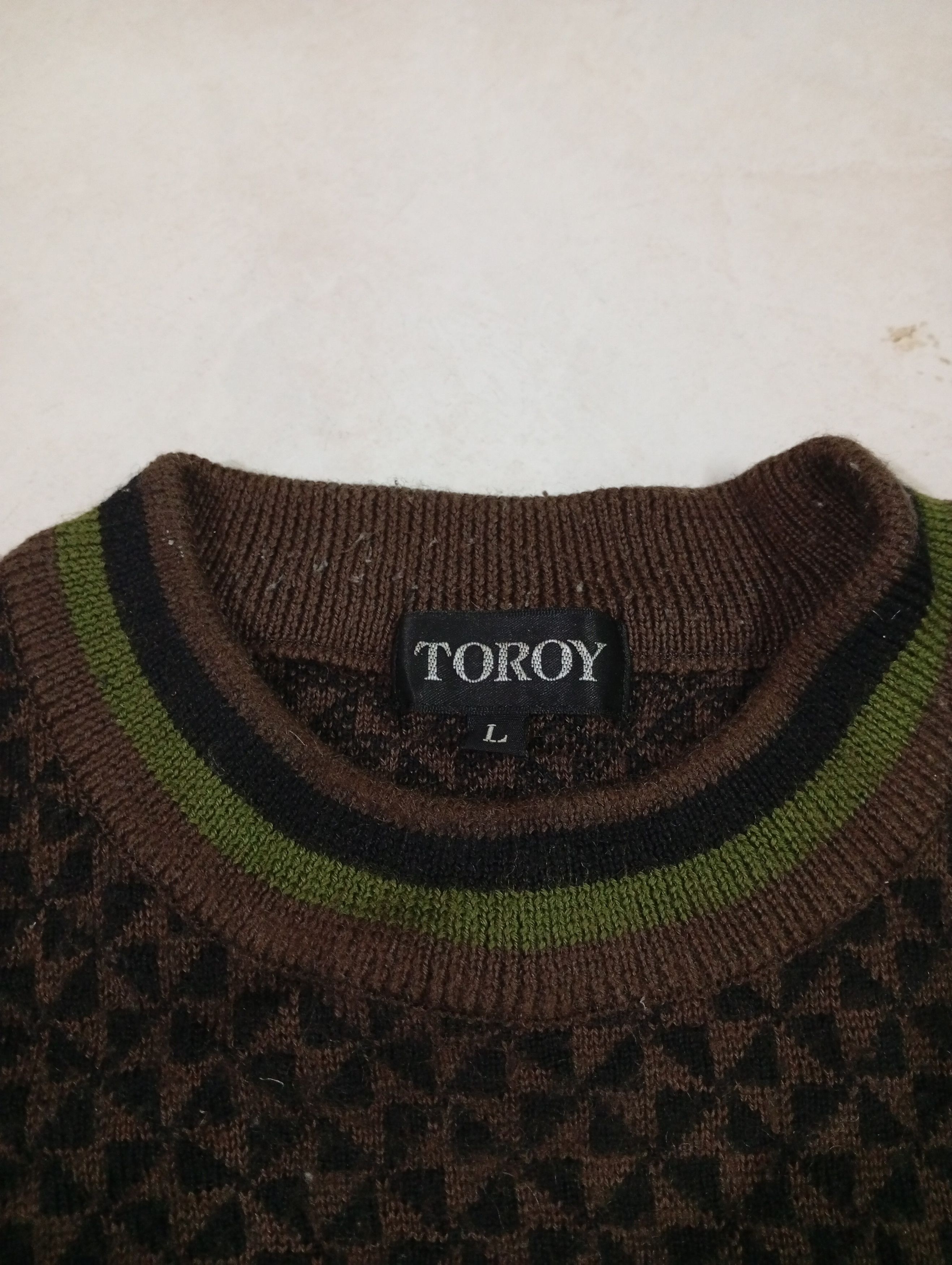 Japanese Brand Toroy sweater knitwear Size US L / EU 52-54 / 3 - 7 Thumbnail