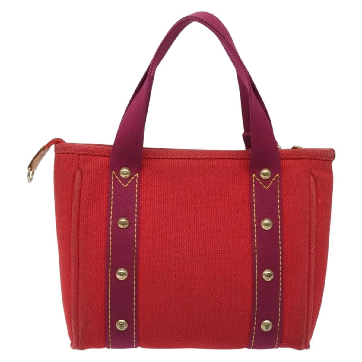 Louis Vuitton LOUIS VUITTON Antigua Cabas PM Tote Bag Canvas Rouge M40037 Size ONE SIZE - 2 Thumbnail