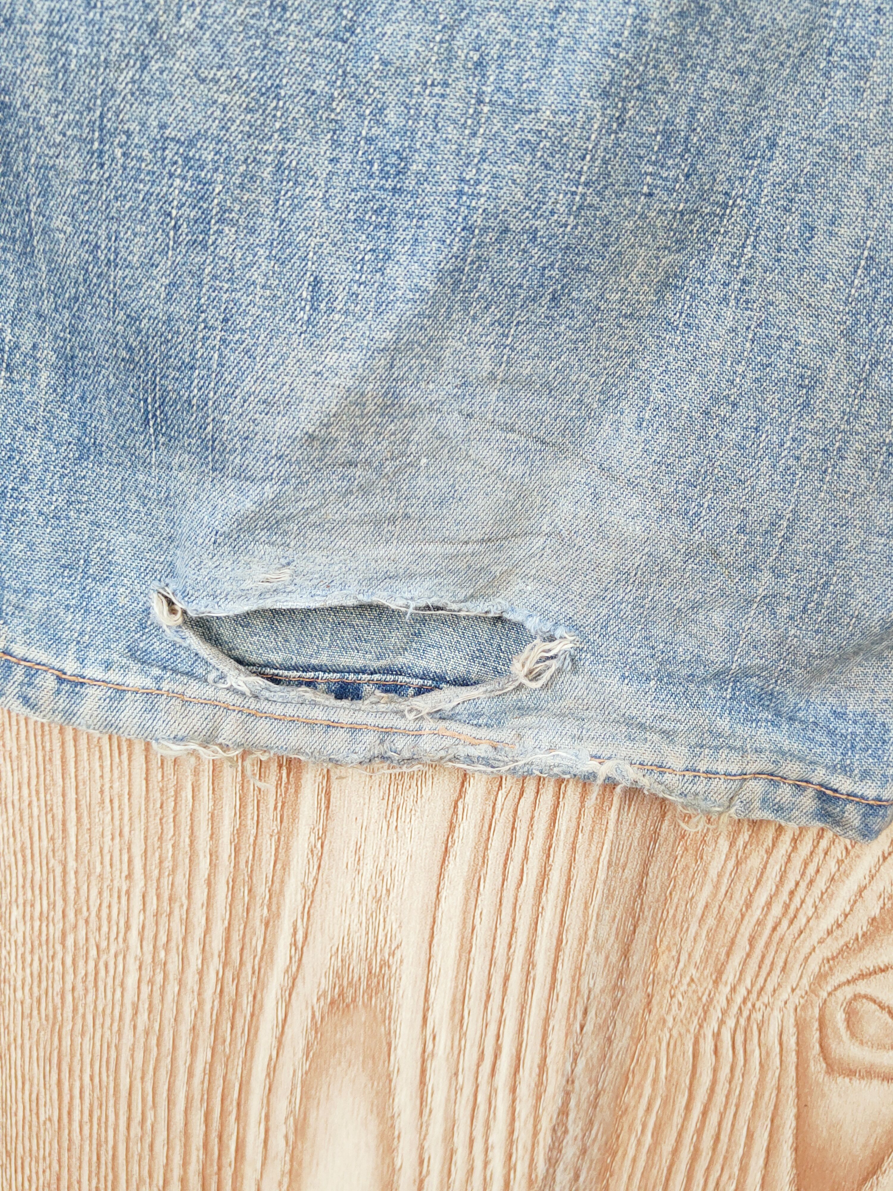 Japanese Brand B.C Factory Blue Faded Distressed Ripped Jeans #W936 Size US 36 / EU 52 - 9 Thumbnail