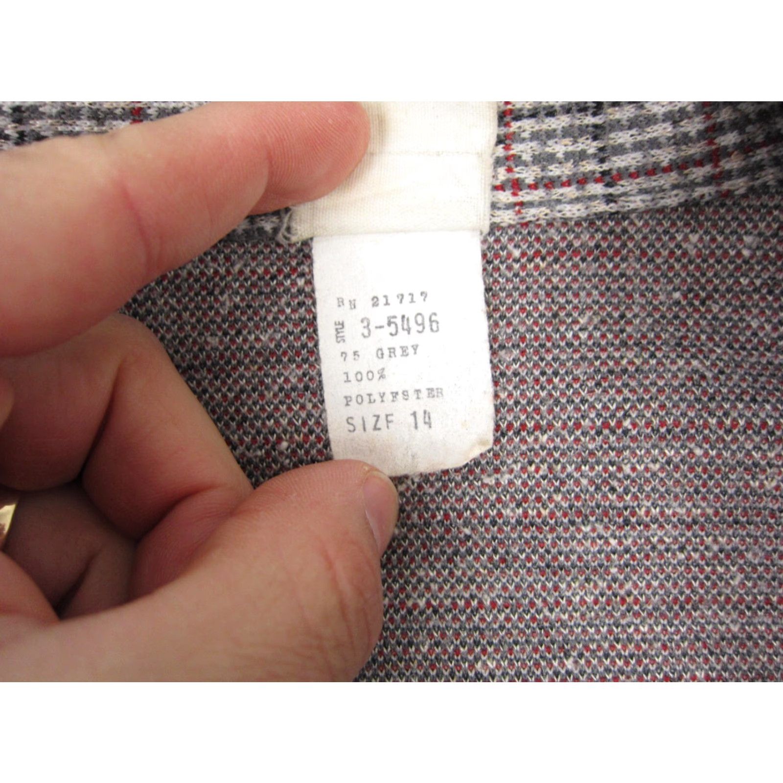 Vintage VINTAGE Montgomery Ward Blazer Jacket Womens 14 Plaid Red Black Gray 50s 60s Size XL / US 12-14 / IT 48-50 - 4 Thumbnail