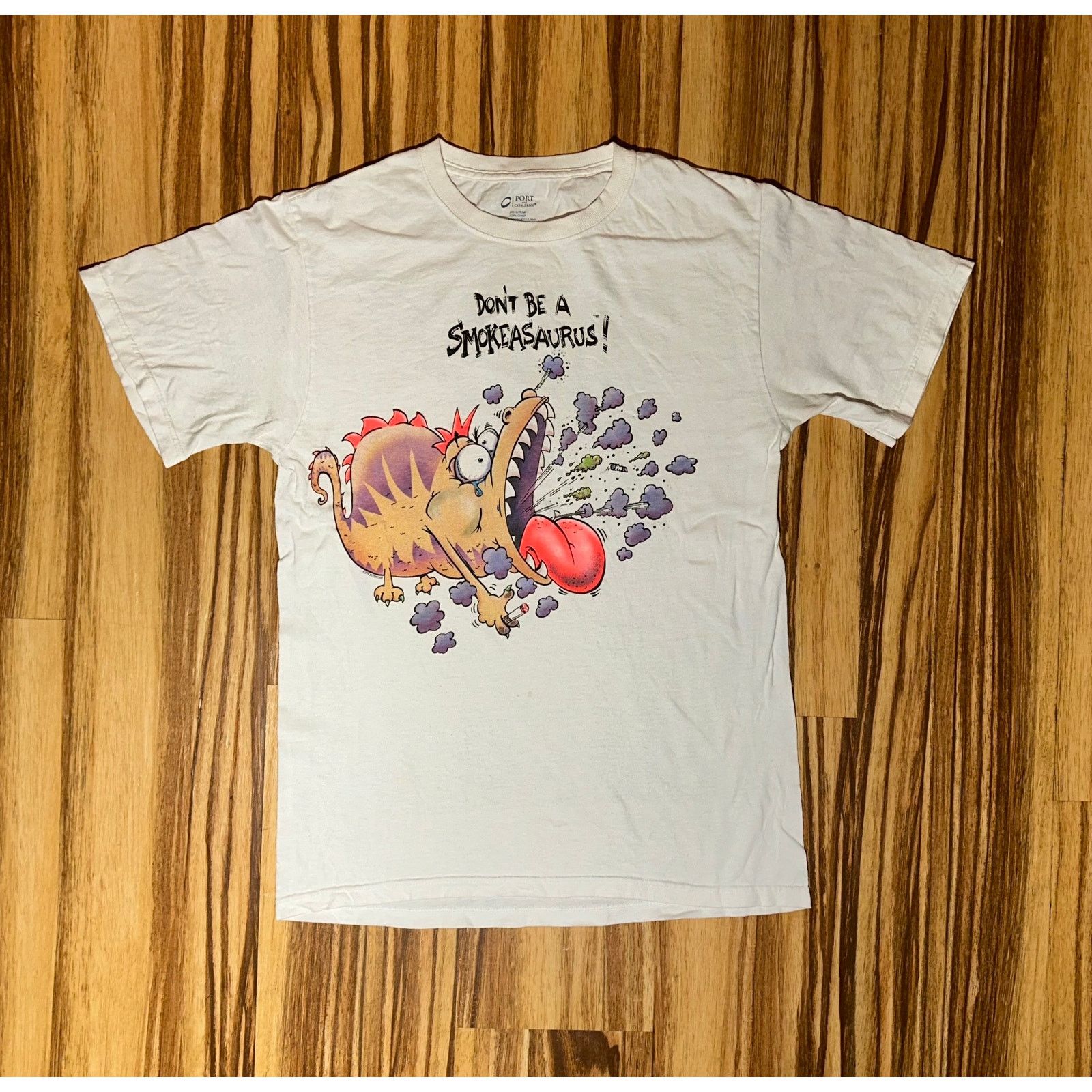 Vintage Vintage 1999 Don’t Be A Smokeasaurus Tshirt Size Small Size US S / EU 44-46 / 1 - 1 Thumbnail