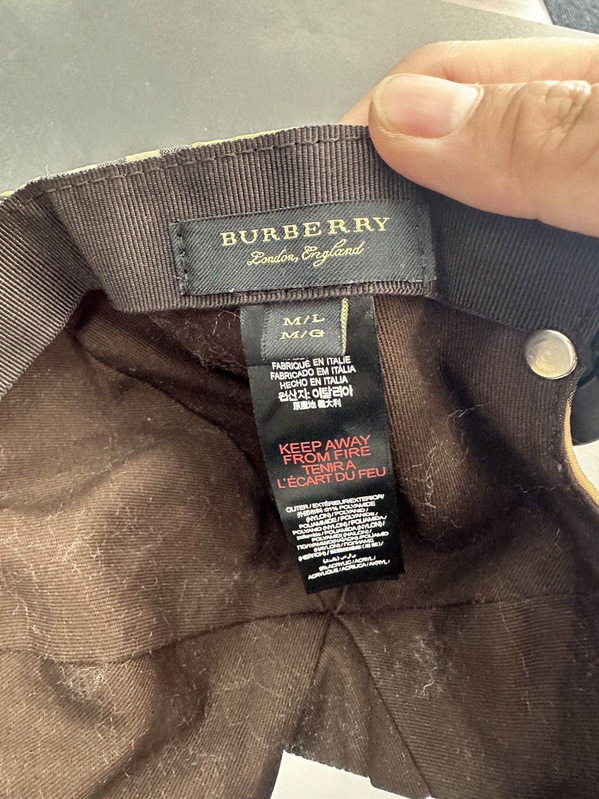 Burberry BURBERRY NOVA CHECK SNAPBACK HAT Size ONE SIZE - 5 Thumbnail
