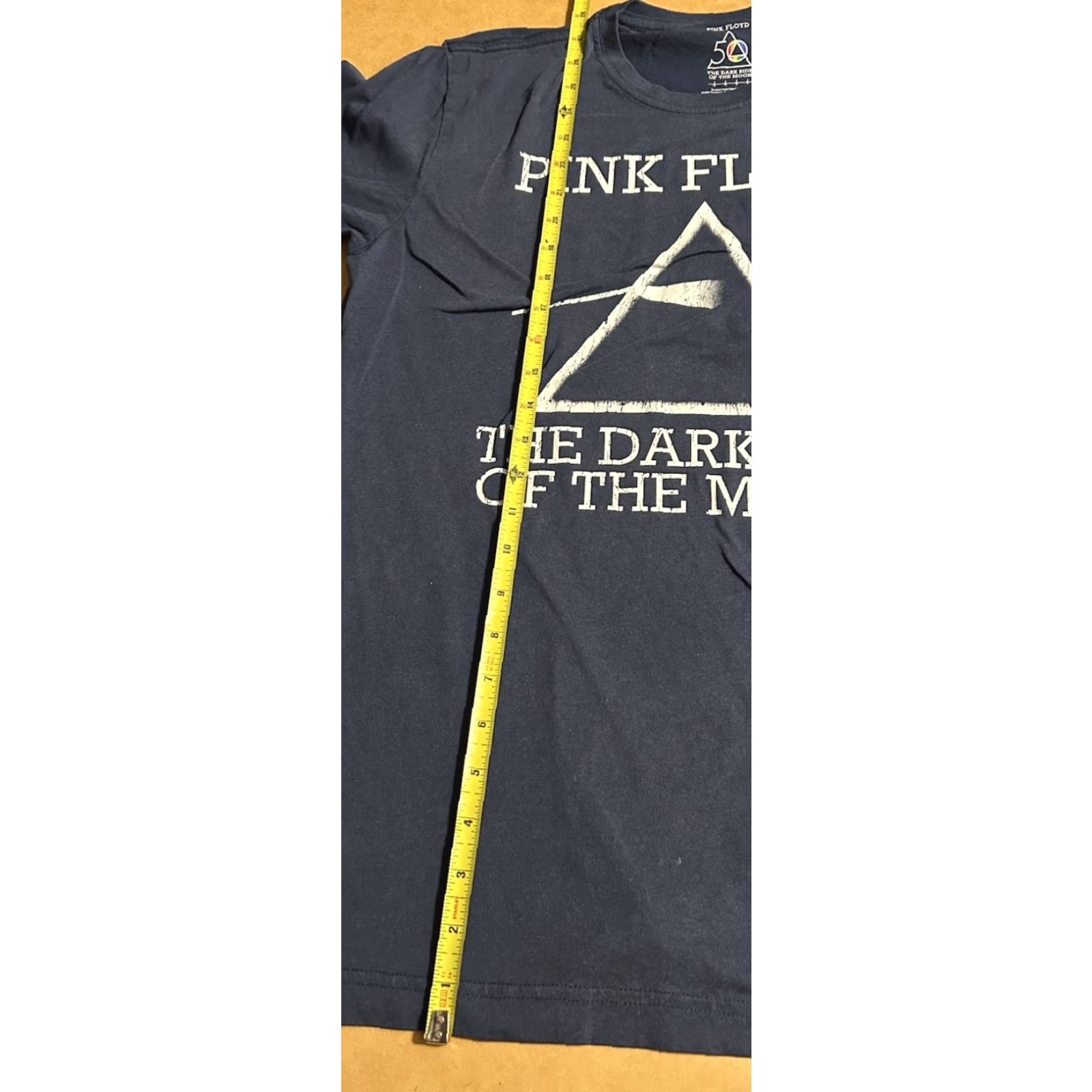 Vintage Pink Floyd The Dark Side Of The Moon Shirt Navy Blue Short Sleeve Adult Medium Crew Neck Graphi c Pullover T-Shirt Casual Basic Size M / US 6-8 / IT 42-44 - 7 Thumbnail