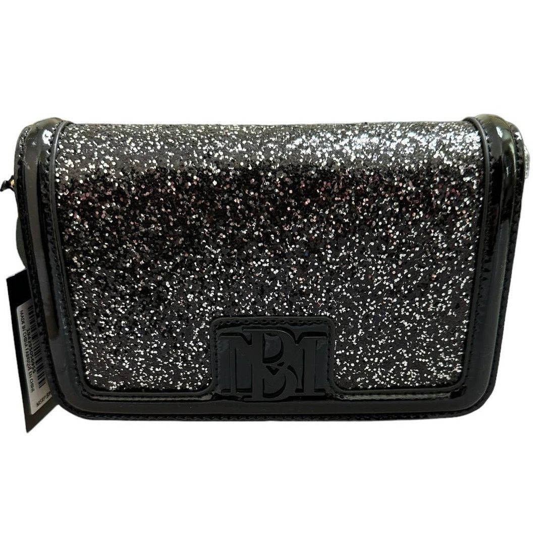 Badgley Mischka Badgley Mischka black silver glitter small crossbody clutch Size ONE SIZE - 3 Thumbnail