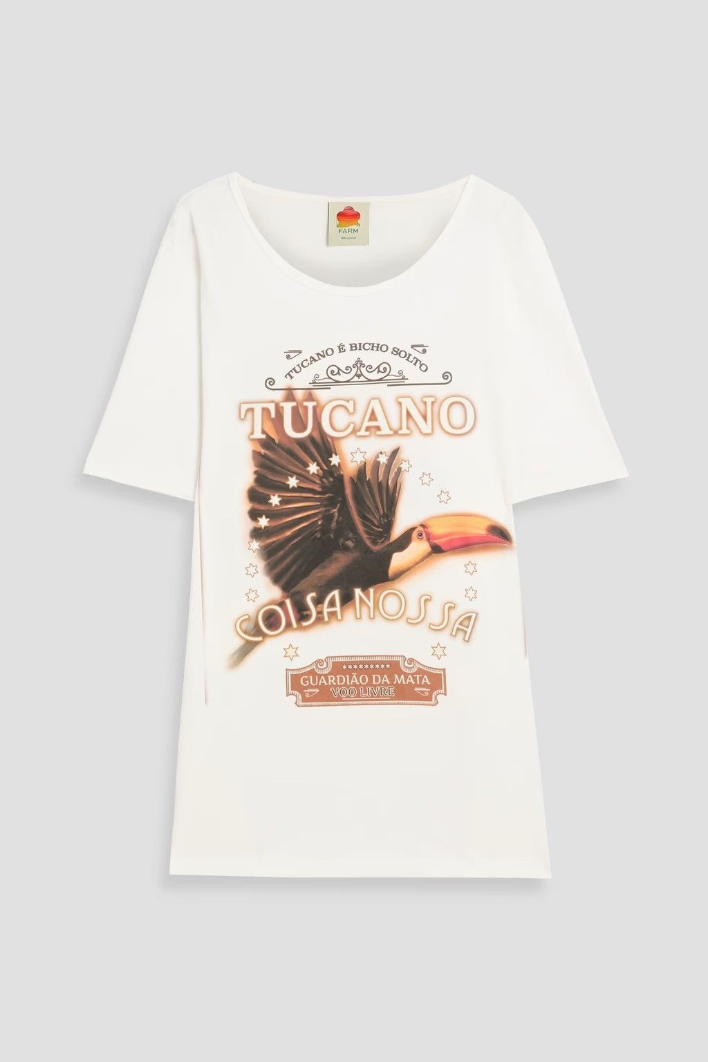 Farm Rio FARM RIO Printed cotton-jersey T-shirt size S Size S / US 4 / IT 40 - 1 Thumbnail
