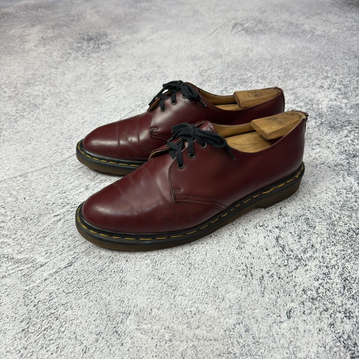 Dr. Martens × Rare × Vintage Dr. Martens 1461 Cherry Red Shoes 