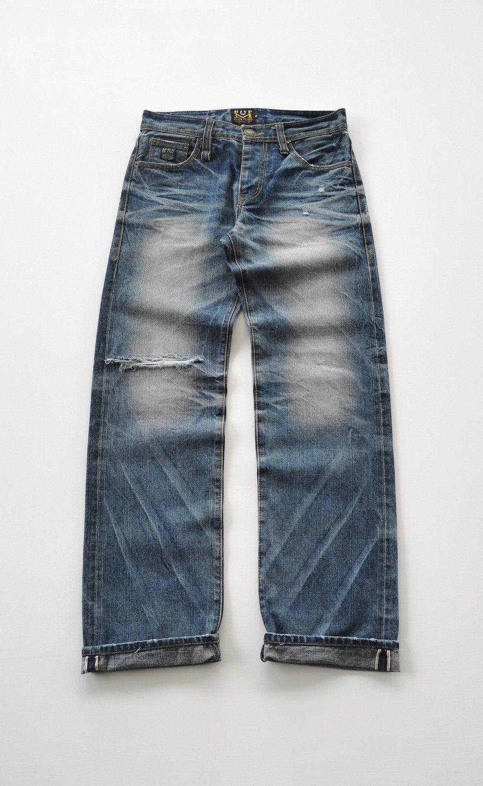 Kapital Black Flame Carpe Diem Selvedge Denim Jeans Size US 32 / EU 48 - 2 Thumbnail