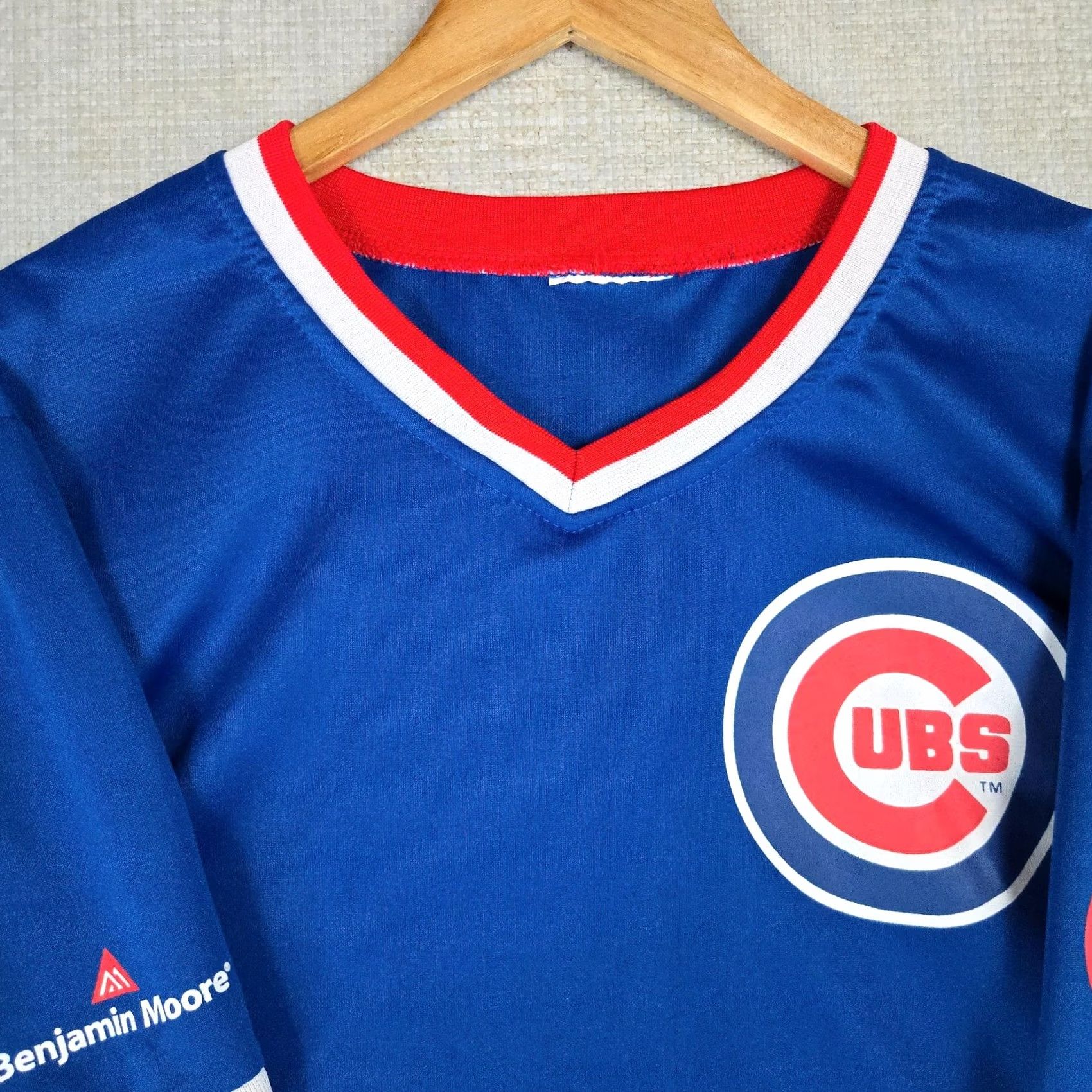 Etro Match-Up Stadium Giveaway Men's Retro 1980s Chicago Cubs Jersey Shirt Short Sleeve Blue Large 80s Vintage Style Mens Baseball Jersey Size US L / EU 52-54 / 3 - 3 Thumbnail