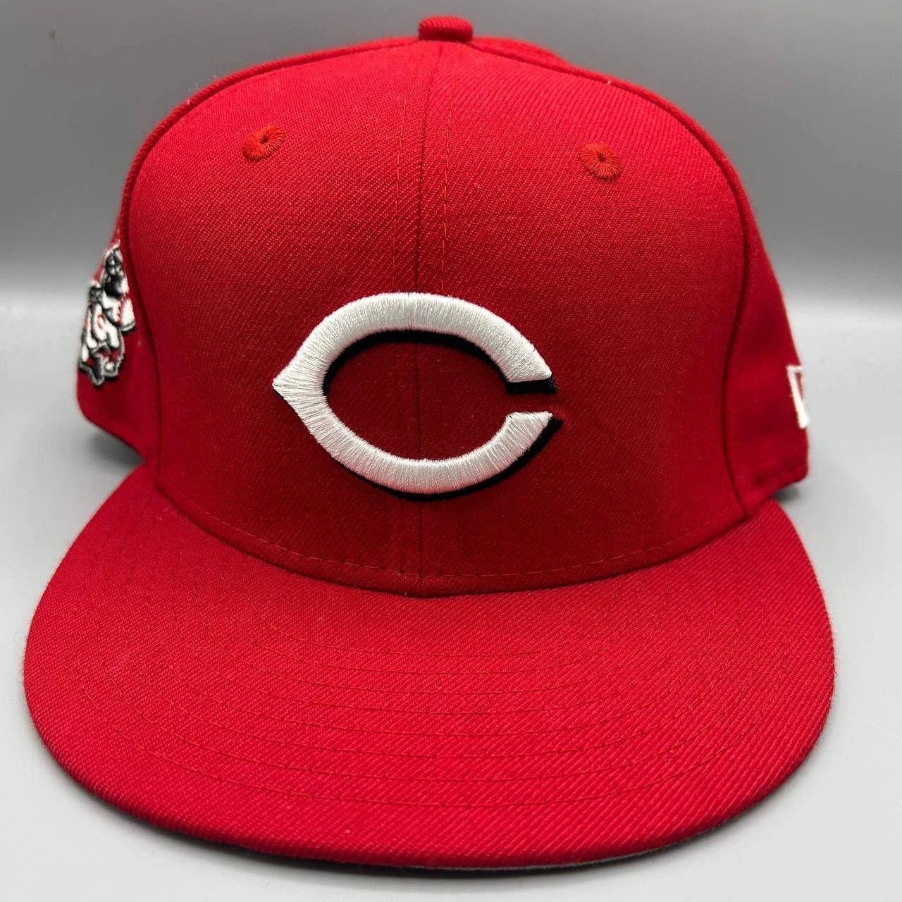 New Era Cincinnati Reds Hat Men M-L Red Embroidered Snap Back Wool Size ONE SIZE - 1 Thumbnail