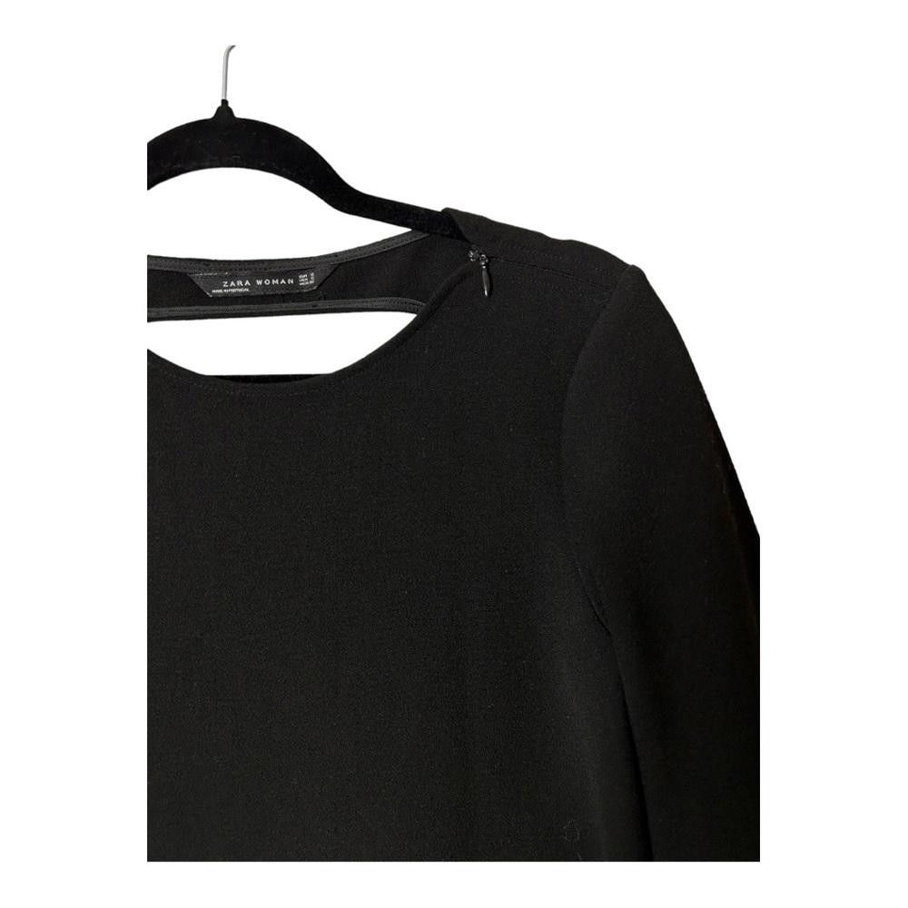 Zara Zara l Black Open Back Shift Dress Small Size S / US 4 / IT 40 - 10 Thumbnail