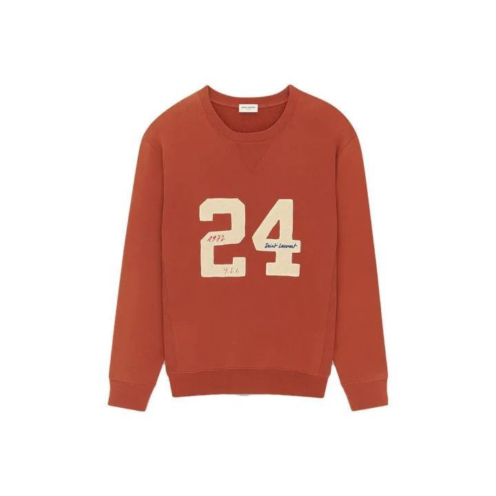Saint Laurent Paris Saint Laurent Red Brown Letter Print Sweatshirt-2507 Size US S / EU 44-46 / 1 - 7 Thumbnail