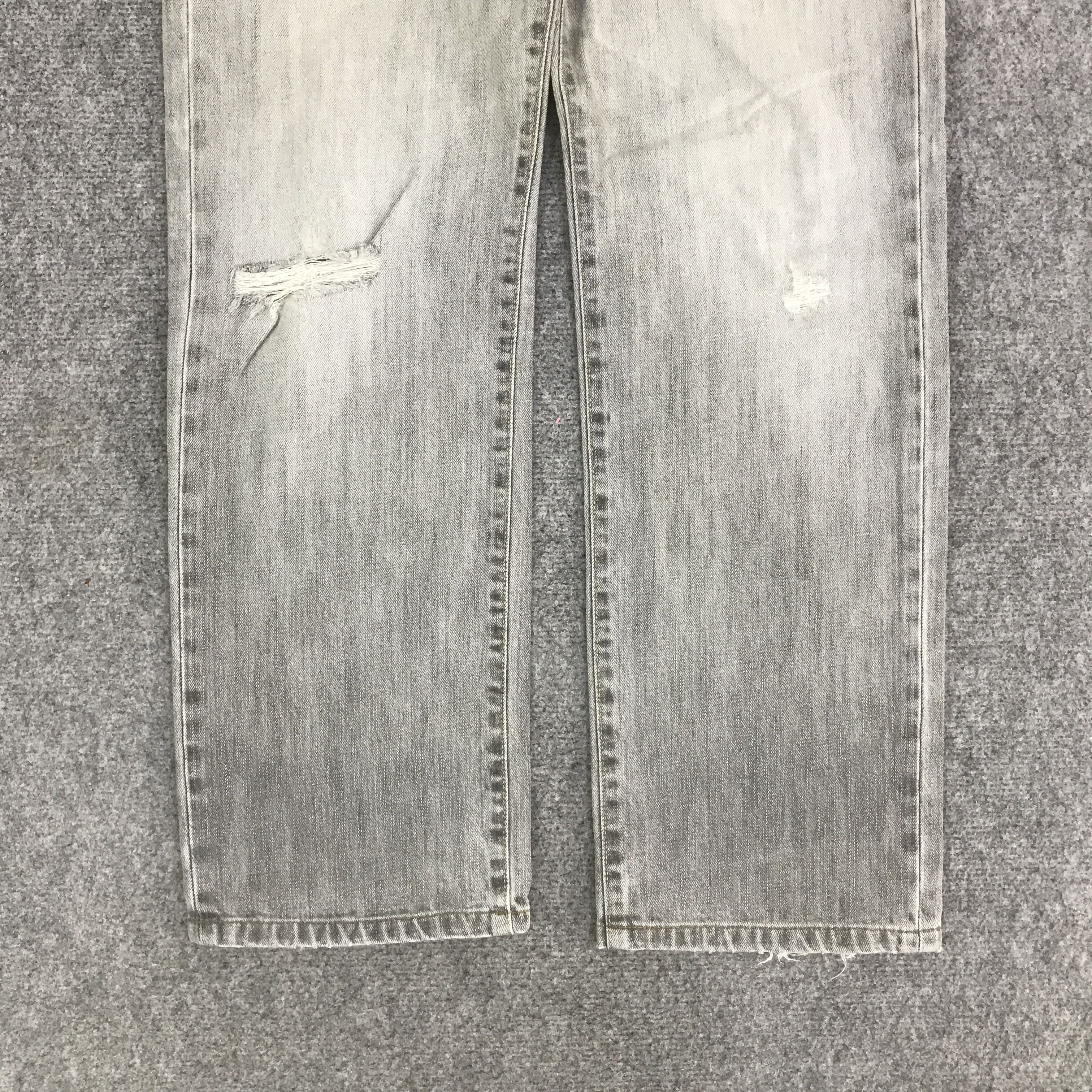 Japanese Brand BLACK DENIM JAPAN UNIQLO DISTRESSED DENIM K133B13 Size US 32 / EU 48 - 3 Thumbnail