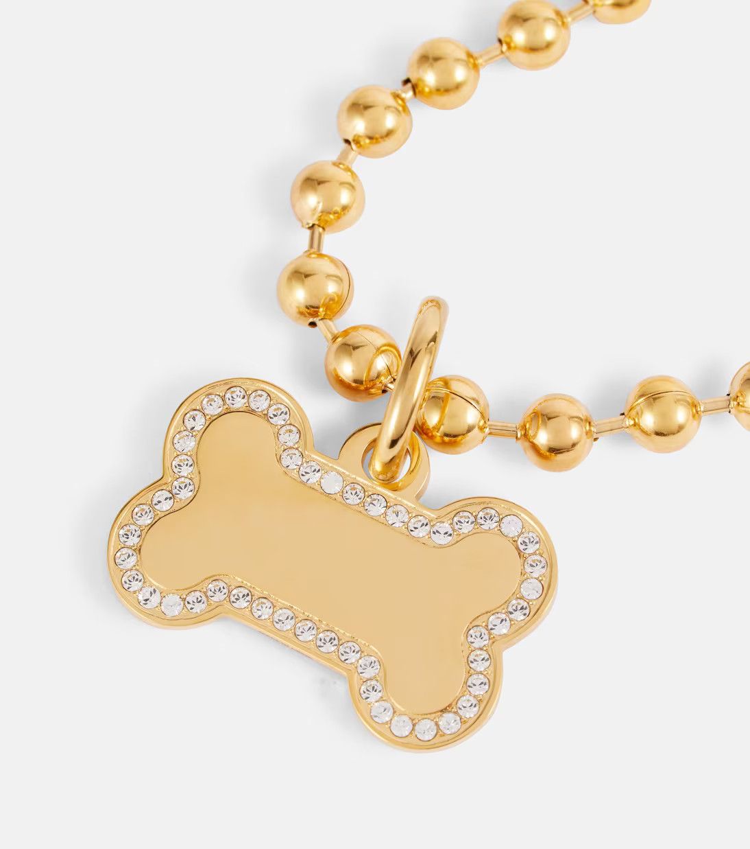 Balenciaga o1bcso1str1024 Size: OS / Puppy Necklace in Gold Size ONE SIZE - 3 Thumbnail