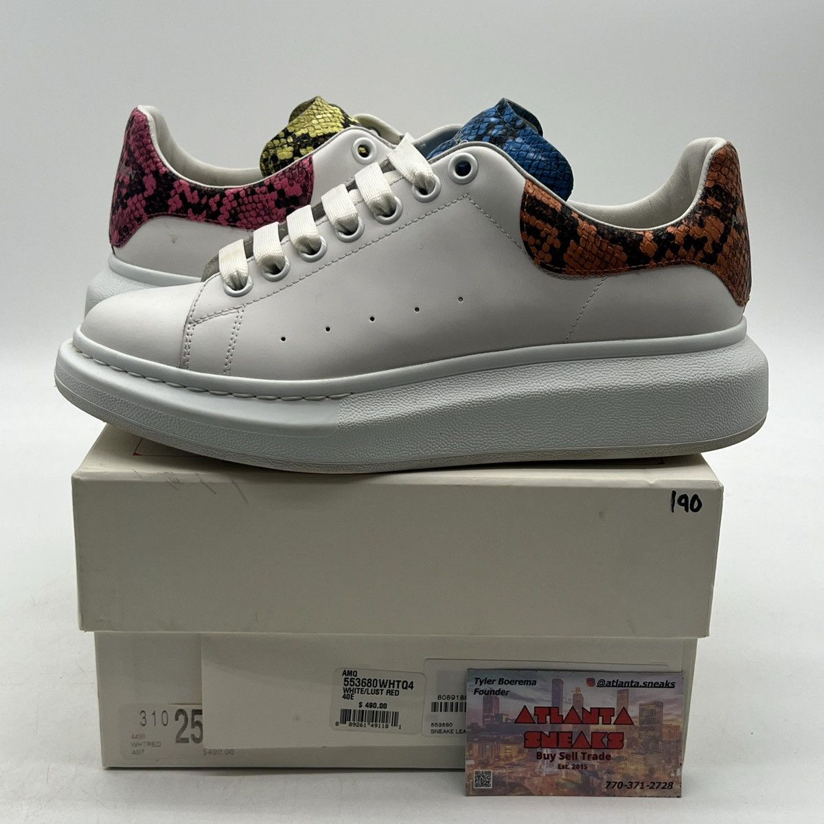 Alexander McQueen Alexander mcqueen multi color Snake Leather Size US 9.5 / EU 42-43 - 1 Thumbnail
