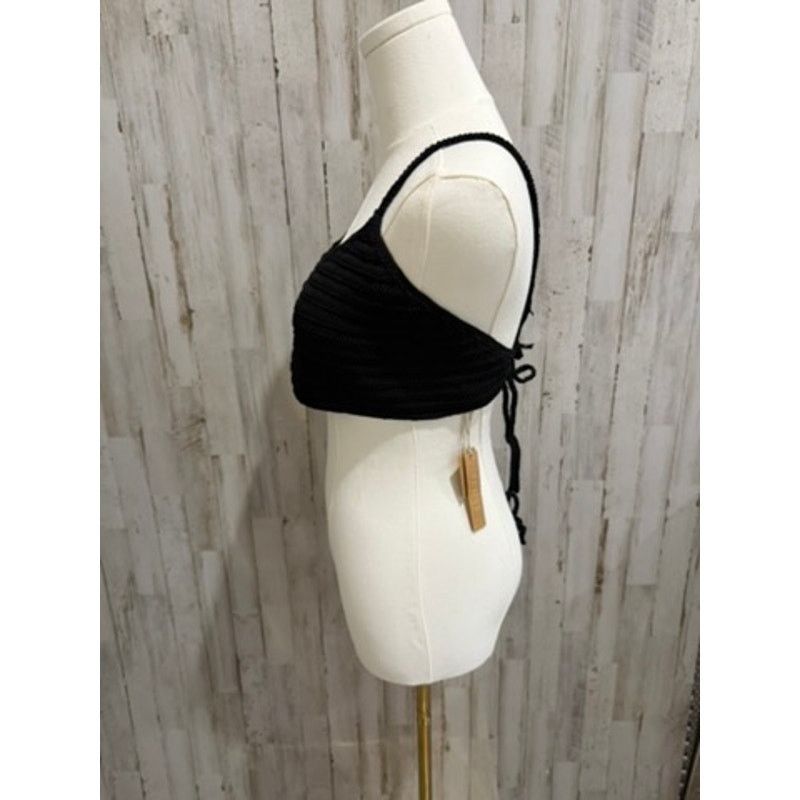 SKIMS NWT SKIMS Cropped Cami Top Womens 4XL Black Tie-Back Size 4XL / US 24-26 - 4 Thumbnail
