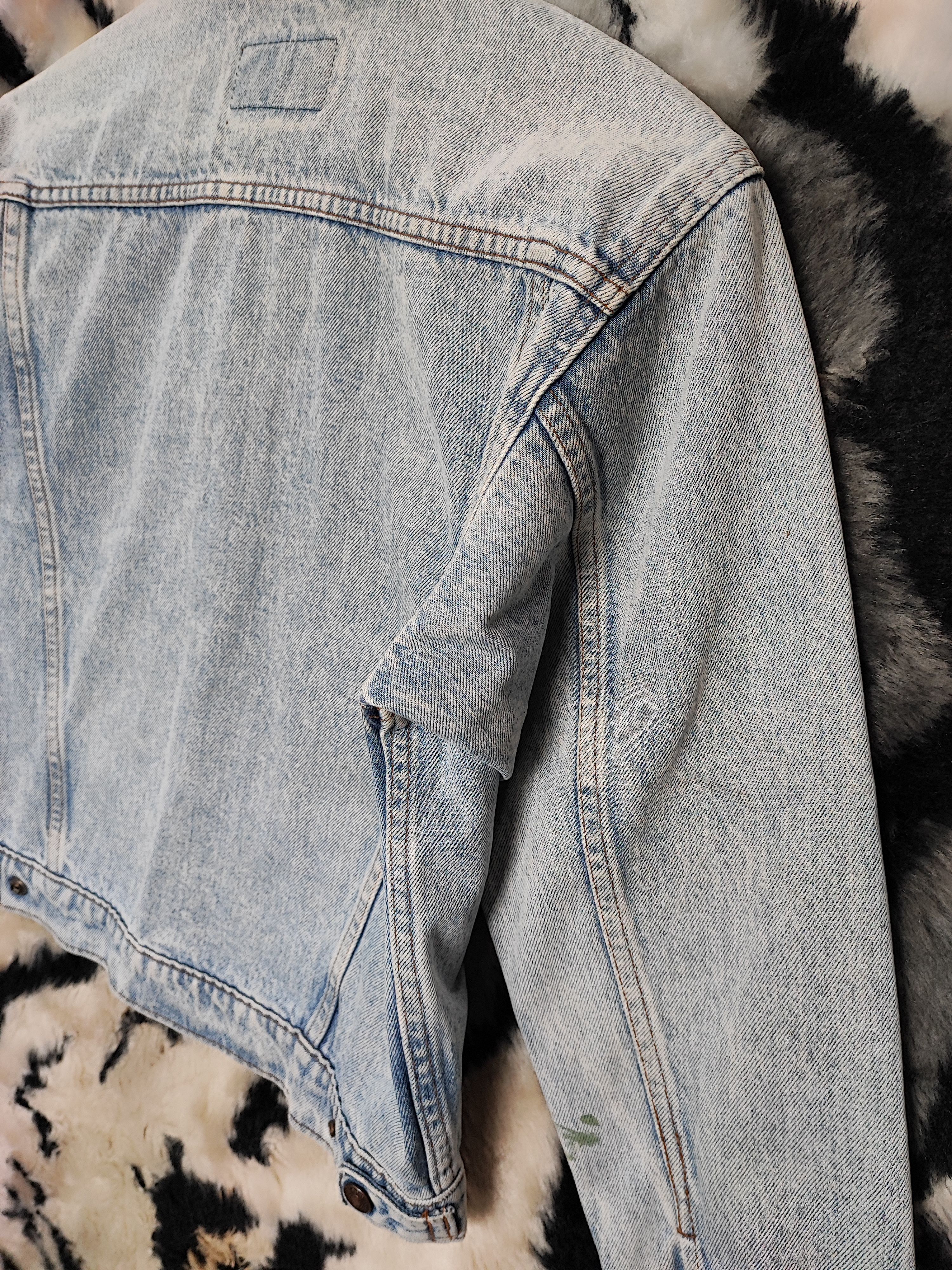 Levi's Vintage LEVIS Denim Jacket 80s Trashed Distressed Grunge Erd Size US XS / EU 42 / 0 - 9 Thumbnail